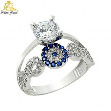 Gümüş Zirkon Taşlı Yüzük